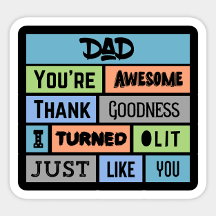 Dad You’re awesome - Father’s Day Sticker